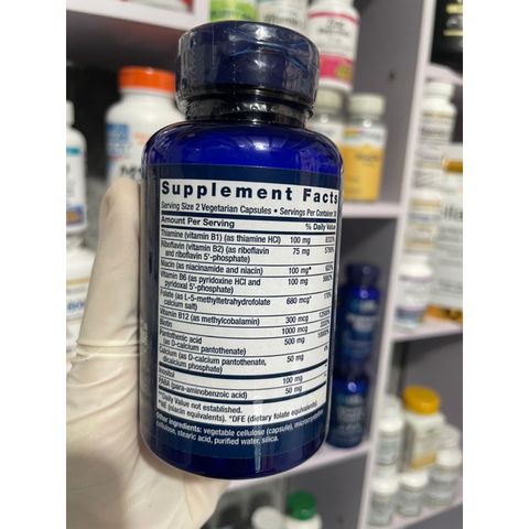 [MỸ] Viên BioActive Complete B-Complex 60 viên Life Extension bổ sung vitamin B khoáng chất cho cơ thể