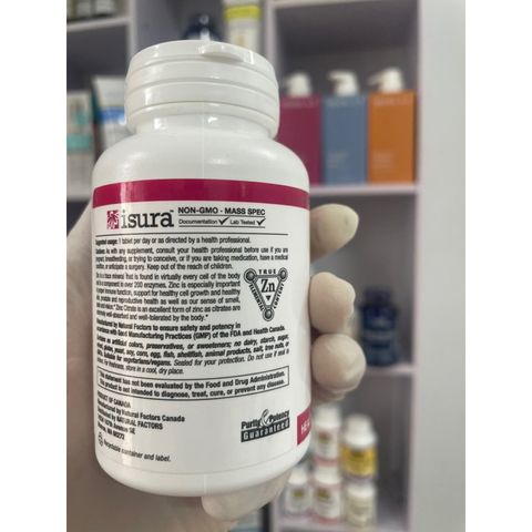 [MỸ] Viên Zinc Citrate 50mg natural Factors 90 viên ( kẽm )