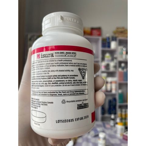 [MỸ] Viên calcium citrate ( canxi ) 350mg 90 viên natural factors giúp xương cơ bắp răng