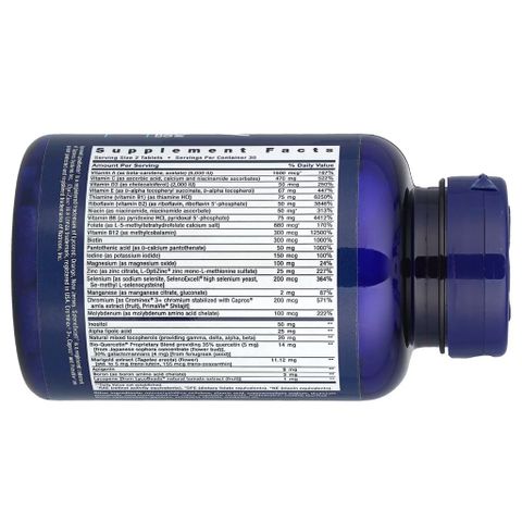 [MỸ] Two-Per-Day Multivitamin Life ExỄtnsion 60 v iên