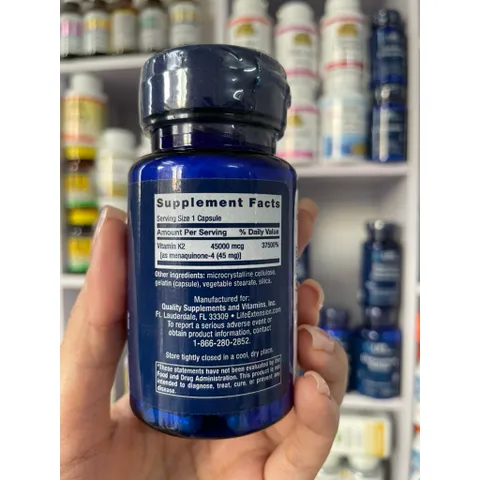 [MỸ] Mega Vitamin K2 LIFE EXTENSION