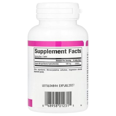 [MỸ] vitamim B 6 100mg Natural Factors 90 v iên