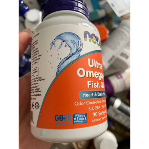 [MỸ] Viên Ultra Omega-3 Fish Oil Now 90 viên 500 EPA , 250  DHA