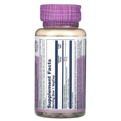 [MỸ] Viên Vital Extracts Hawthorn 100mg 60 vegcaps Solaray bổ sung vitamin cho cơ thể ( 2 tháng )