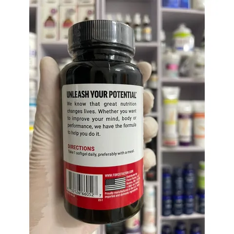 [MỸ] viên vitamin D3 125mcg / 5000 IU , 120 viên Force Factor Hỗ trợ miễn dịch và sức khỏe xương