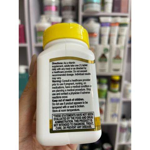 [MỸ] Viên Biotin 800mcg 21st Century 110 viên, Hỗ trợ tóc, da và móng tay