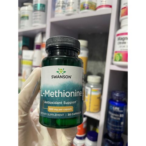 [MỸ] Viên L-methionine Swanson 500mg 30 viên Hỗ trợ chống oxy hóa bảo vệ gan và các mô khác trên khắp cơ thể