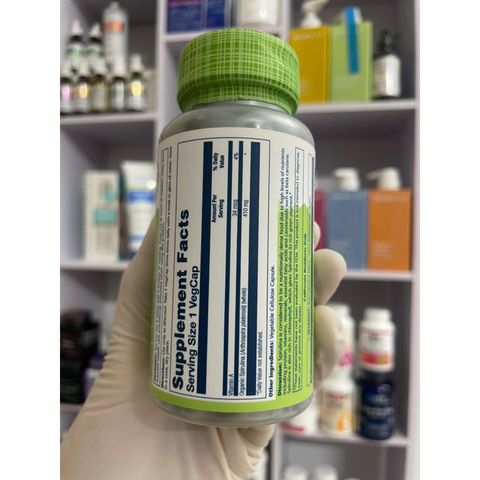 [MỸ] True Herbs Spirulina 410mg 100 viên Solaray tảo viên