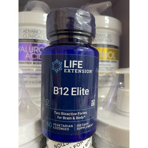 [MỸ] Viên vitamin B12 Elite 1000mcg 60 viên Life extension