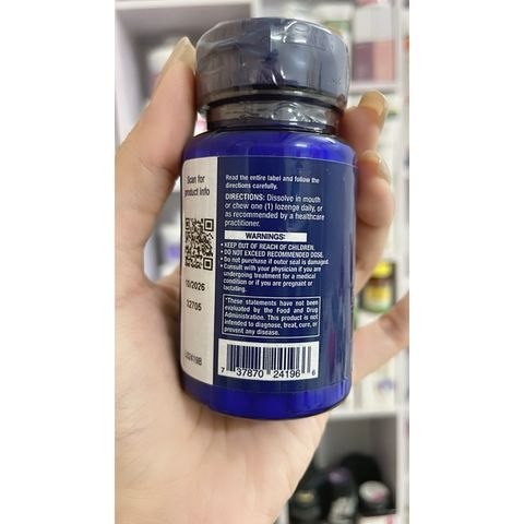 [MỸ] Viên vitamin B12 Elite 1000mcg 60 viên Life extension