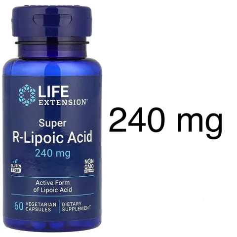 [MỸ] R-Lipoic Acid 240 mg 60 v ieen LIFE EXTENSION