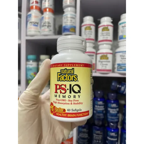 [MỸ] Viên PS – IQ Memory Natural Factors 60 Softgels hỗ trợ trí nhớ, tăng cường chức năng nhận thức và bảo vệ não bộ