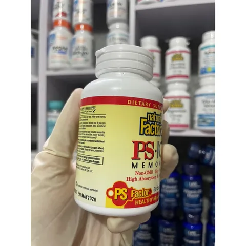 [MỸ] Viên PS – IQ Memory Natural Factors 60 Softgels hỗ trợ trí nhớ, tăng cường chức năng nhận thức và bảo vệ não bộ