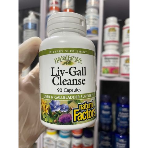 [MỸ] Viên Uống Tăng Cường Chức Năng Gan Túi Mật Natural Factors Liv-Gall Cleans 90 Viên