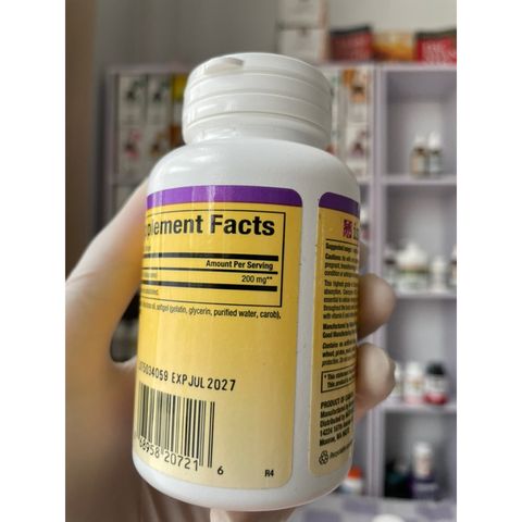 [MỸ] Viên uống Coenzyme Q10 200 mg Natural factors All-Natural Form chống oxy hóa