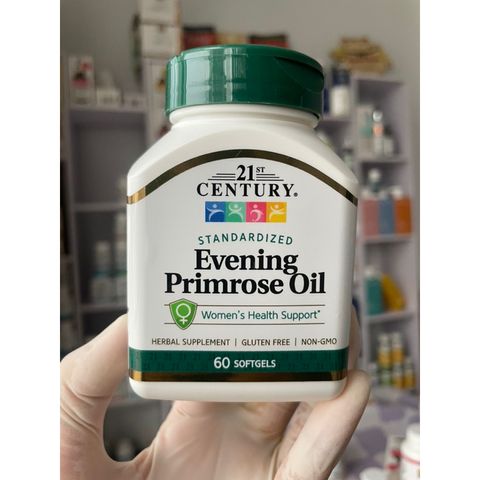 [MỸ] viên dầu hoa anh thảo 500 mg ( evening Primrose oil ) 21st century 60 viên cải thiện nội tiết tố