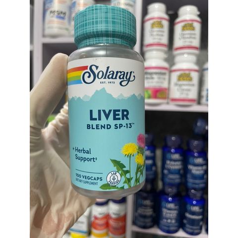 [MỸ] Viên uống hỗ trợ chức năng gan-thận Solaray Liver Blend SP-13 100 viên