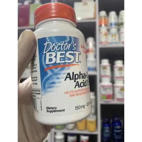 [MỸ] Viên Alpha-lipoic acid (ALA) 150mg, 120 viên Doctor’s Best làm trẻ hóa các tế bào phục hồi vitamin E, C glutathione