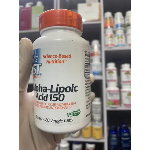[MỸ] Viên Alpha-lipoic acid (ALA) 150mg, 120 viên Doctor’s Best làm trẻ hóa các tế bào phục hồi vitamin E, C glutathione