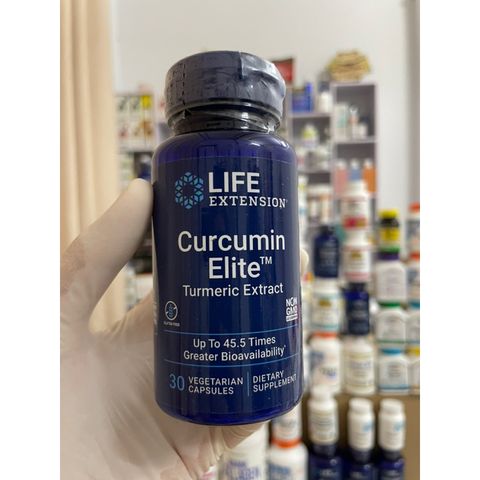[MỸ] Viên Curcumin Elite 500mg turmeric extract Life extension 30viên khả dụng sinh học hơn 45,5 lần. chiết xuất Nghệ