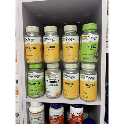 [MỸ] Viên Vitex 400mg 100 viên Solaray giúp giảm mụn bổ sung khoáng chất cho cơ thể