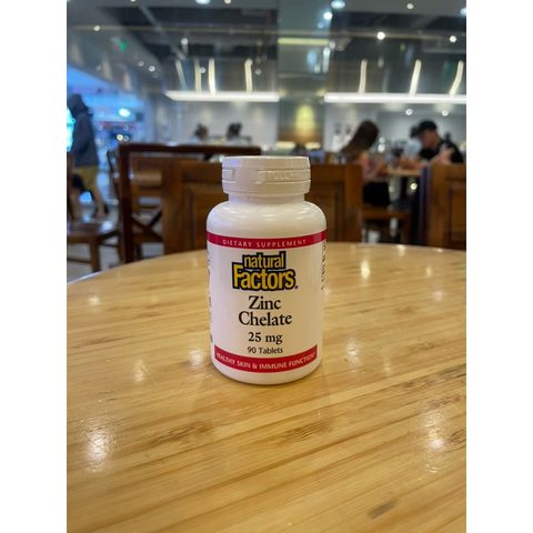 [MỸ] viên Zinc citrate 15mg, 90 viên ; zinc chelate 25mg, 90 viên. natural factors