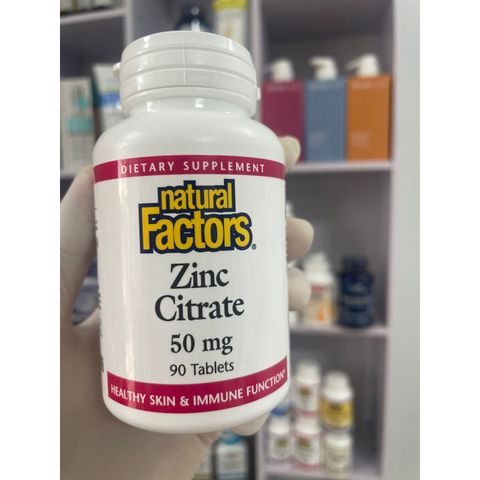 [MỸ] viên Zinc citrate 15mg, 90 viên ; zinc chelate 25mg, 90 viên. natural factors