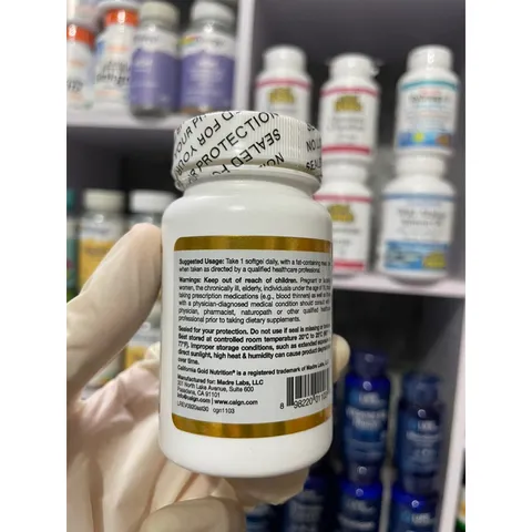 [Mỹ ] Viên Astaxanthin Astalif 12mg California Gold Nutrition 30 viên chống oxy hoá & tăng cường vẻ trẻ trung cho cơ thể