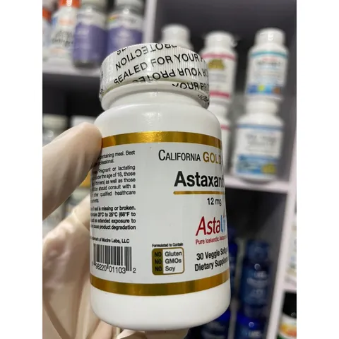 [Mỹ ] Viên Astaxanthin Astalif 12mg California Gold Nutrition 30 viên chống oxy hoá & tăng cường vẻ trẻ trung cho cơ thể