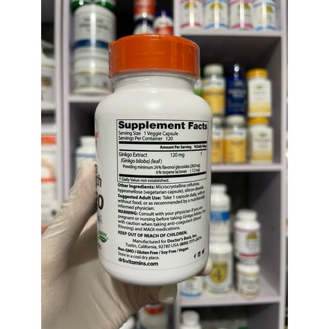 [MỸ] Viên Extra Strength Ginkgo 120mg 120 viên Doctor's Best