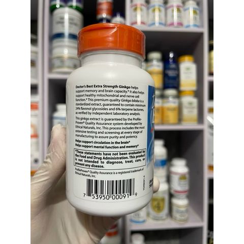 [MỸ] Viên Extra Strength Ginkgo 120mg 120 viên Doctor's Best
