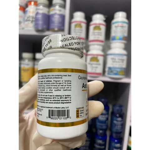 [Mỹ ] Viên Astaxanthin Astalif 12mg California Gold Nutrition 30 viên chống oxy hoá & tăng cường vẻ trẻ trung cho cơ thể