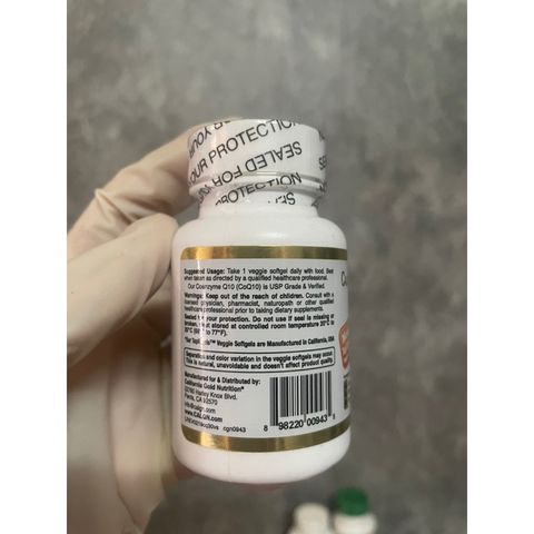 [MỸ] viên CoQ10, 100 mg , 30 viên California Gold Nutrition Q10