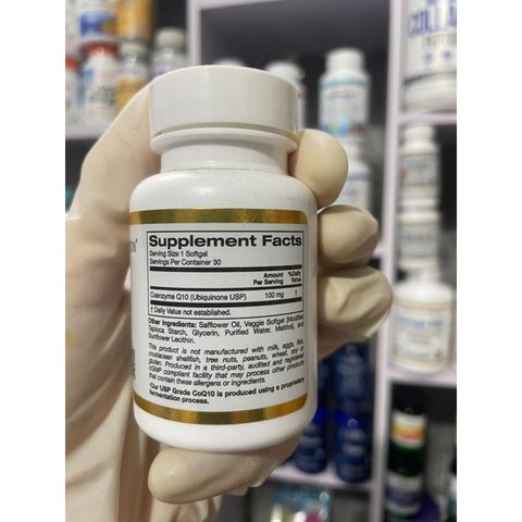 [MỸ] viên CoQ10, 100 mg , 30 viên California Gold Nutrition Q10