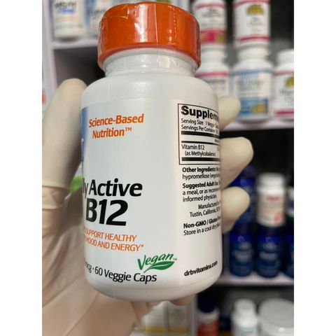 [MỸ] viên vitamin B12 fully active 1,500mcg 60 viên Doctor’s Best bổ sung khoáng chất cho cơ thể