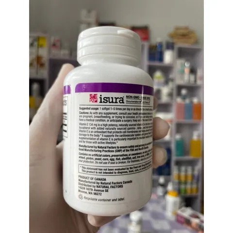 [MỸ] Viên vitamin E 134mg Mixed( 200 IU ) 90 viên natural factors
