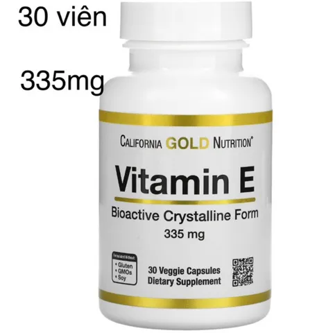 [MỸ] viên Bioactive Vitamin E, 335 mg (500 IU) California Gold Nutrition