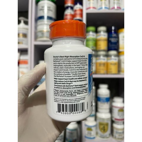 [MỸ] viên High Absorption CoQ10 with BioPerine 100mg 60 viên Doctor's Best Q10