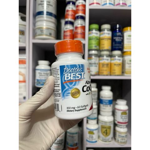 [MỸ] viên High Absorption CoQ10 with BioPerine 100mg 60 viên Doctor's Best Q10