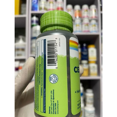 [MỸ] Viên Celery seed (Apium graveolens) hạt cây cần tây Solaray 100 viên 1010mg