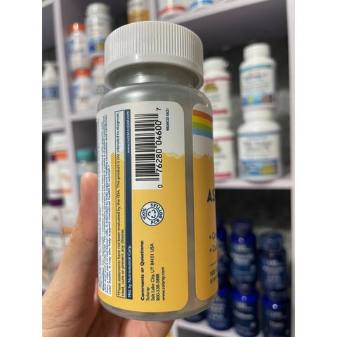 [MỸ] Viên Iron Asporotate™ 18mg 100 viên Solaray bổ sung vitamin sắt khoáng chất cho cơ thể