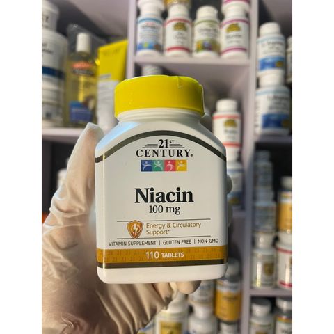 [MỸ] viên niacin 100mg 110 viên 21st Century