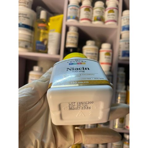 [MỸ] viên niacin 100mg 110 viên 21st Century
