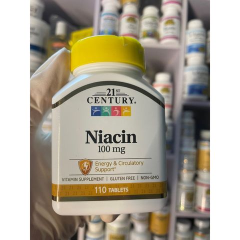 [MỸ] viên niacin 100mg 110 viên 21st Century