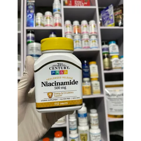 [MỸ] viên Niacinamide 500mg 21st Century 110 viên giúp bổ sung vitamin
