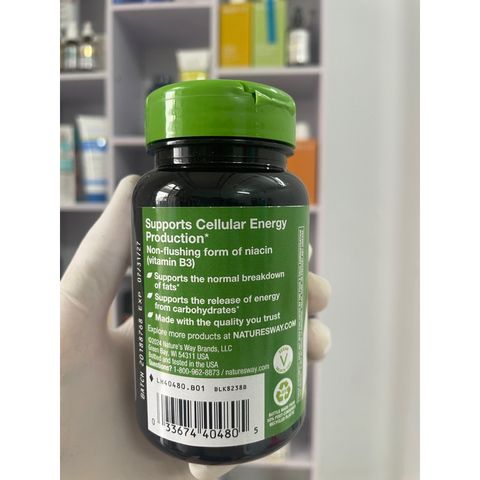 [MỸ] viên Niacinamide non-flushing 500mg nature’s way 100viên