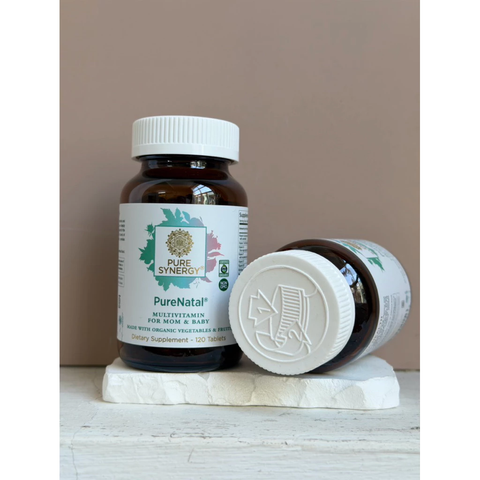 Pure Synergy PureNatal Multivitamin cho Mẹ và Bé với Rau Củ và Trái Cây Hữu Cơ - 120 Tables
