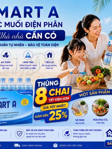 ✅ THÙNG 08 CHAI SMART A 500ML – DUNG DỊCH SÁT KHUẨN MẪU MỚI 2026 – SHOP TRỌNG ĐỨC SMART