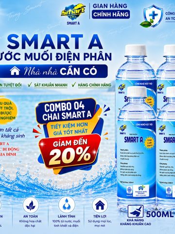 ✅ THÙNG 08 CHAI SMART A 500ML – DUNG DỊCH SÁT KHUẨN MẪU MỚI 2026 – SHOP TRỌNG ĐỨC SMART