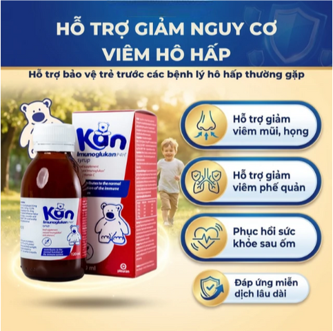 Siro hỗ trợ tăng cường sức đề kháng ở trẻ Syrup Kan (120ml)